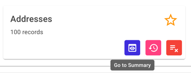 Card on the Dashboard, displaying a tooltip for the "Go to Summary" button
