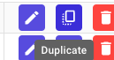 "Duplicate" button