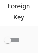 Foreign key toggle off