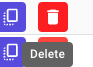 "Delete" button