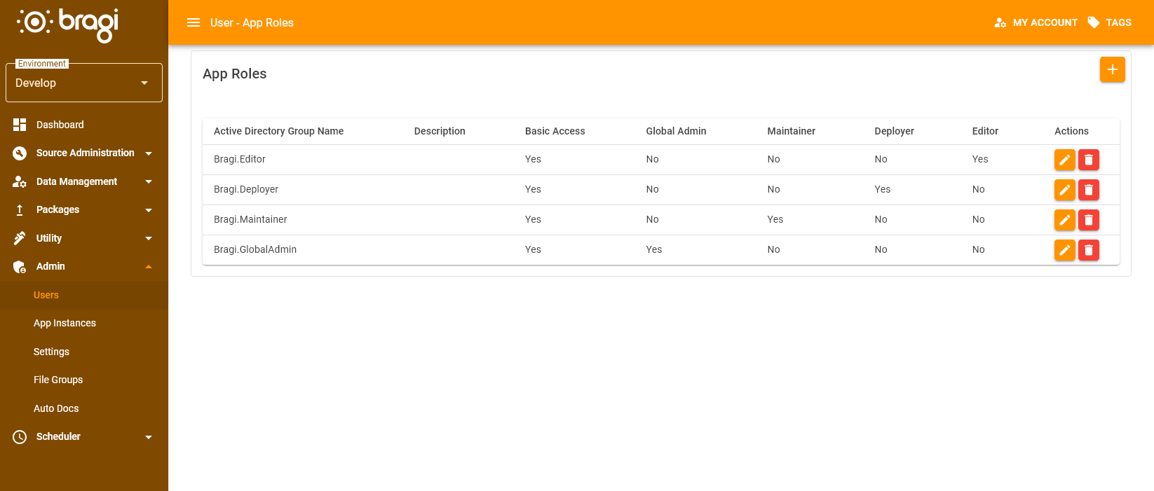 App Roles configuration