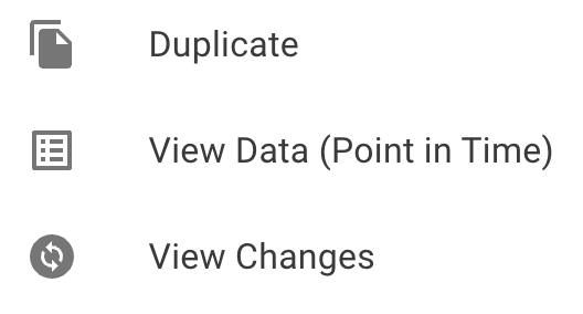 The Archive actions drop down folded out