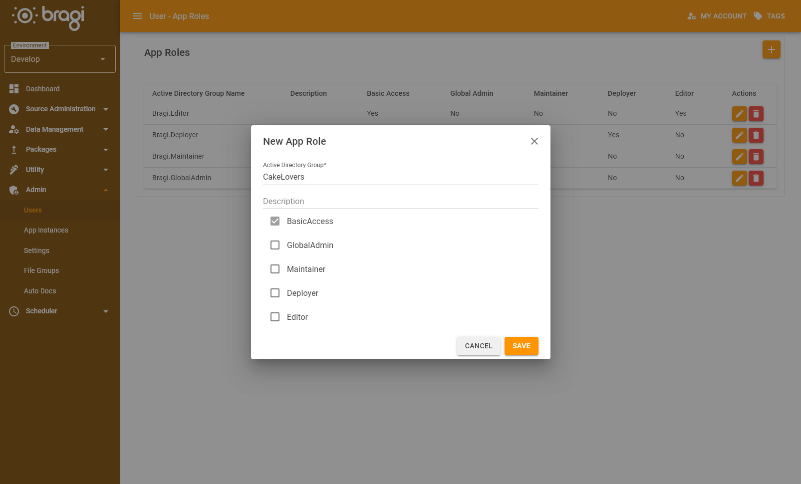 Create new App Role
